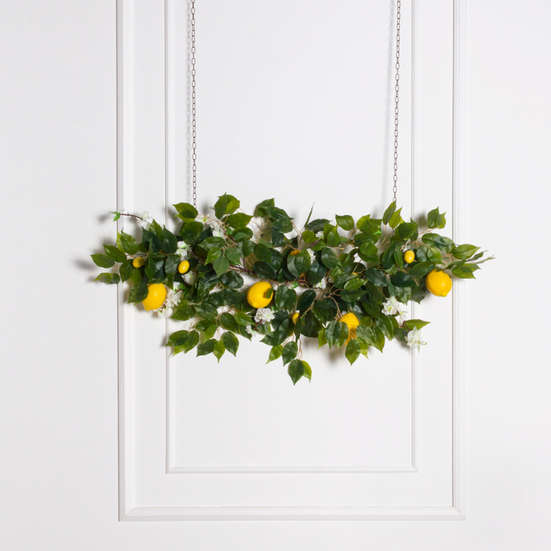 Л93(з) Лиана искусственная с лимонами L100см_3
