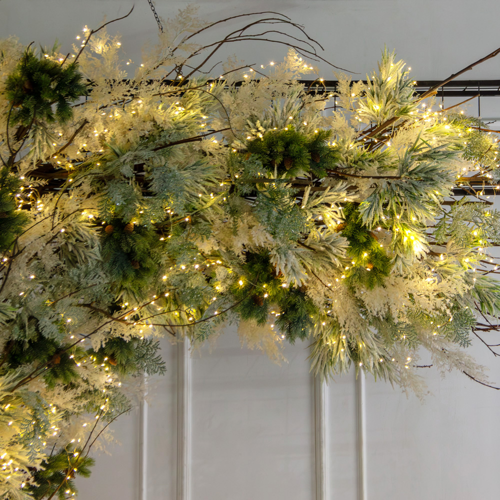 ДЛ181/СВ03т(Пр)(Fix)(F)Декор вход.группы h300см н/прутьях, прист.с гирляндой 