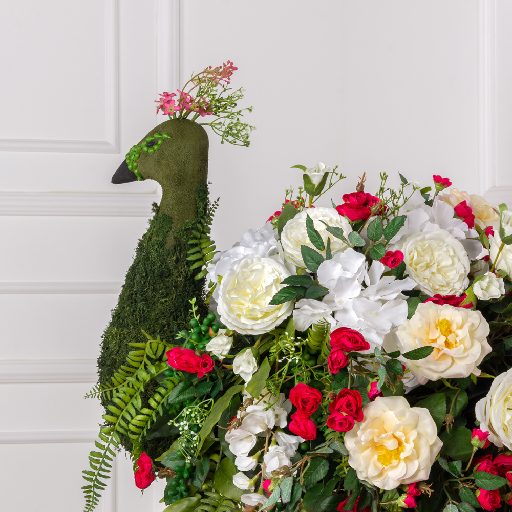 БТФ09(Promo) Композиция искусственная цветочная Павлин_10