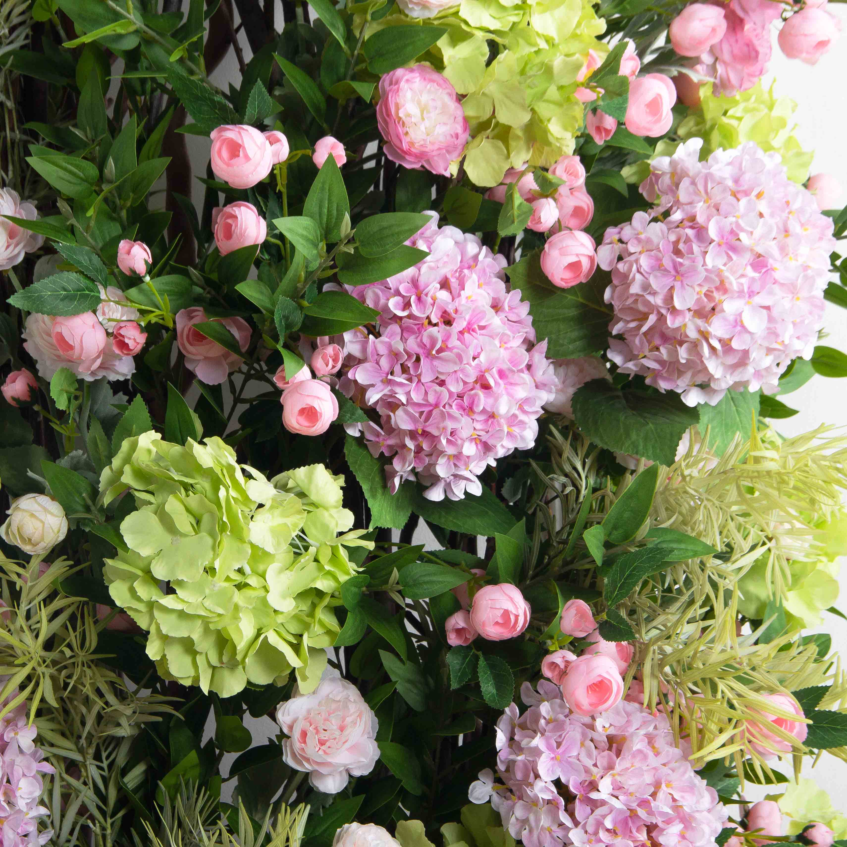 ДЛ166/3(з)(F) Декор входной группы цветочный на корилусах (полукруг) h250см (шир 55-60 см)_5