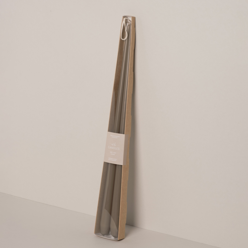 СК42-10(Fix)(F) Свеча коническая 42см Оттенок №10 (какао) 2шт/уп_1