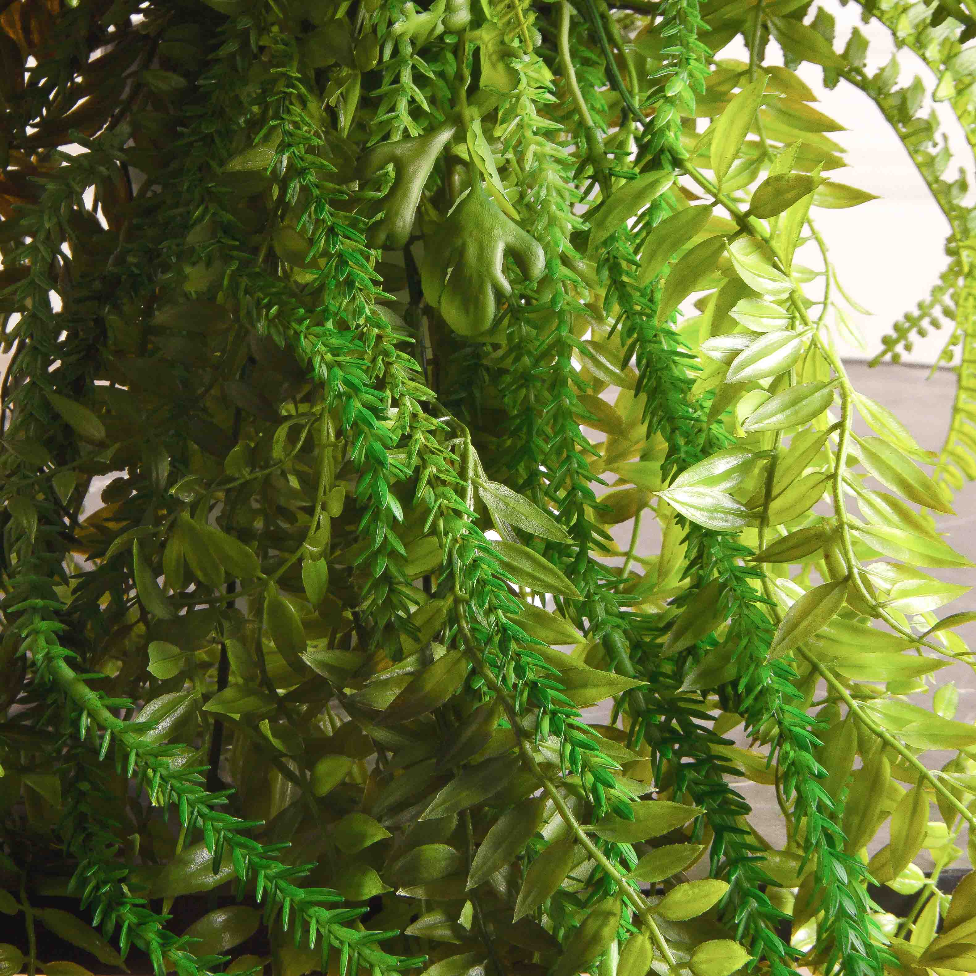 КЗ/02(F) Композиция искусственная Папоротники h32см в кашпо (силикон)_7