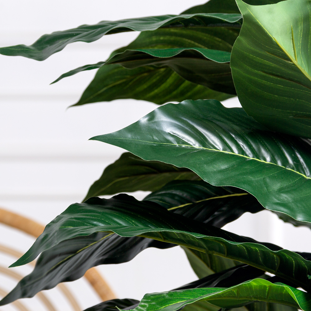 К60/80-5(з)(F) Композиция искусственная Спатифиллум цветущий на основании 38х38х5см_2