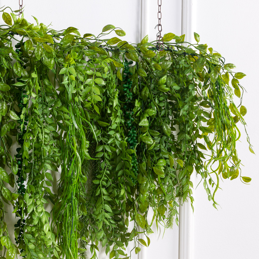 Л05(F) Лиана искусственная с ампельными растениями L100см, свес 60см_1