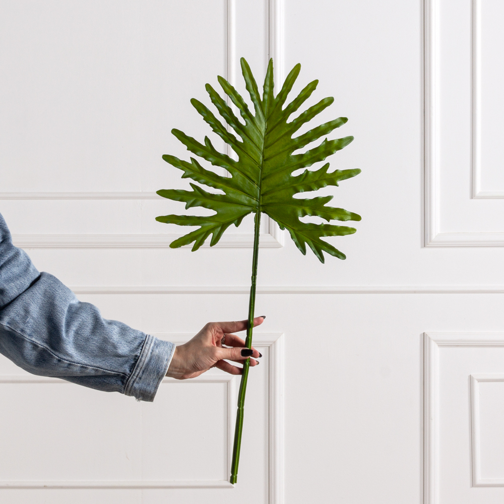 7143/9191-17 Лист фило искусственный резной малый h72см_3