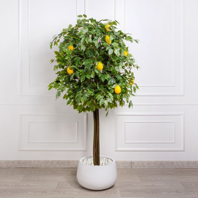 190/РПК/20М(з/УУ) Дерево искусственное лимон с плодами  h189см