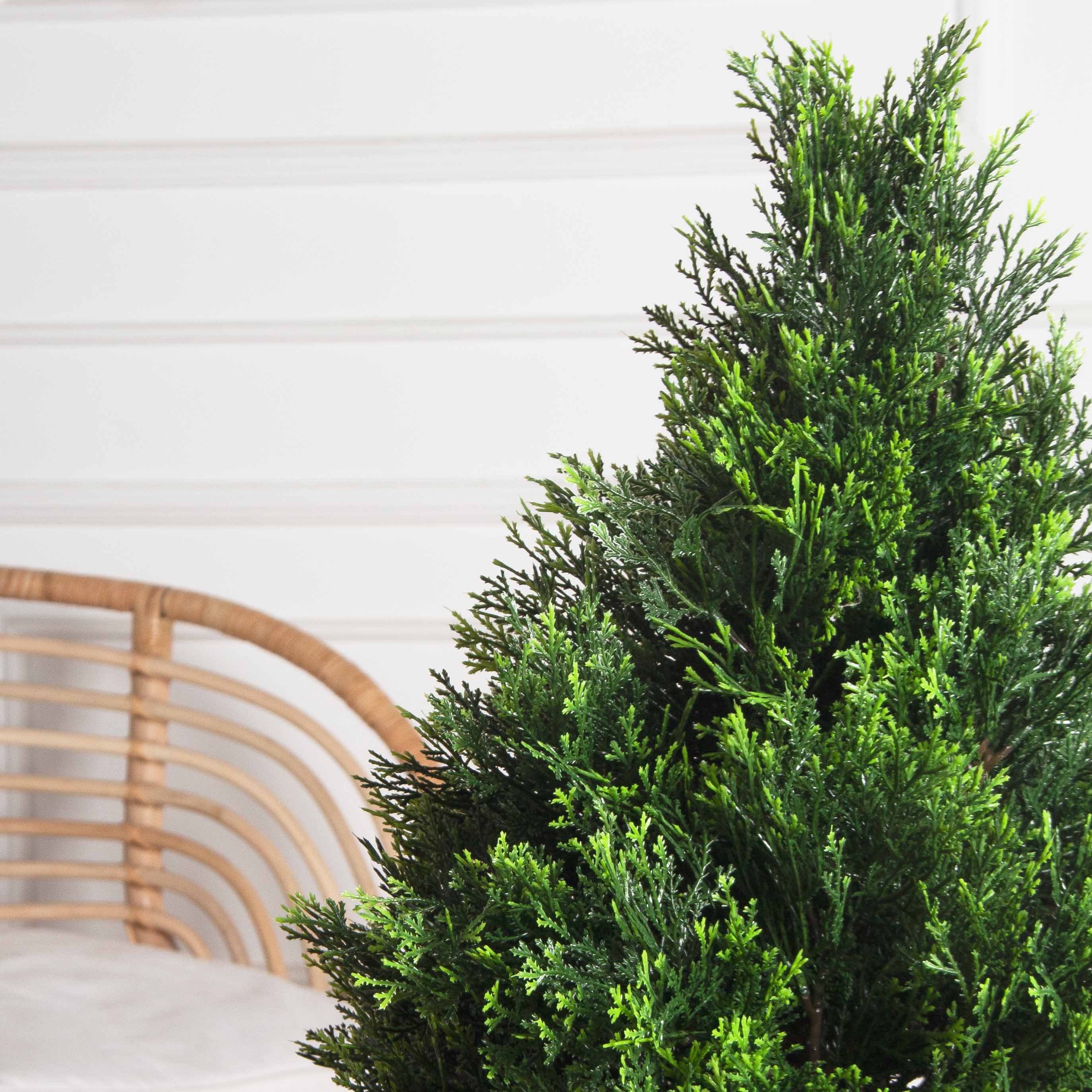 Т100/146(F) Туя искусственная конус Люкс h100см_3