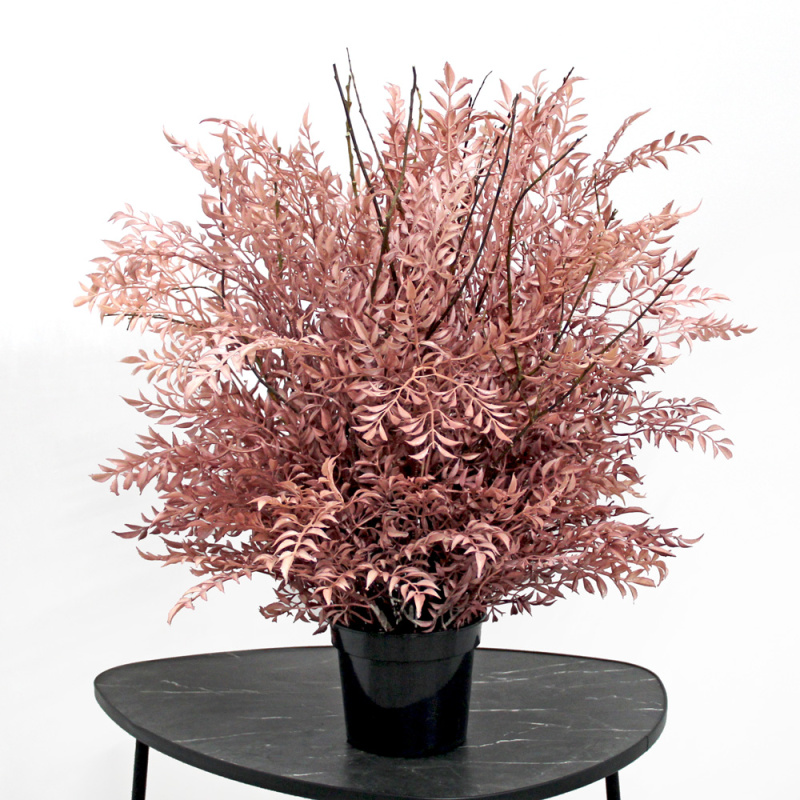 70/РН/489(з.) Дерево искусственное интерьерное h70см, светло-бордовое