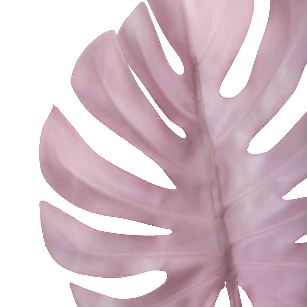 7143/0030-7/1 лист Монстеры маленький h=75см (32+43) розовый_2