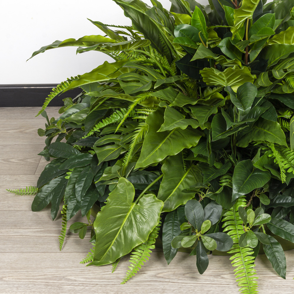 ВМ10-1(з) Композиция искусственная Зелень микс с Эластикой на вставке d86хh5см_2