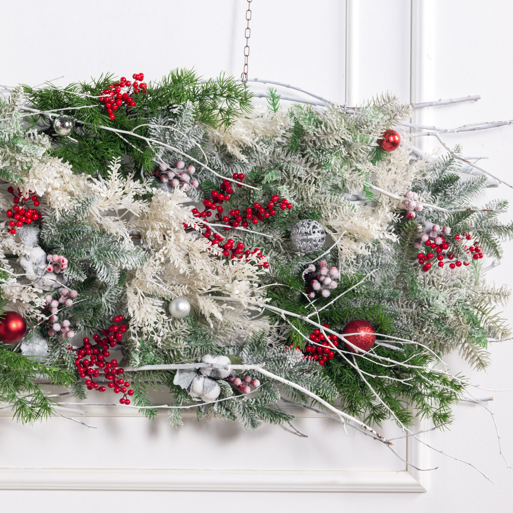 Л153/1(з)(F) Лиана искусственная НГ хвойная с ягодами L160см_1