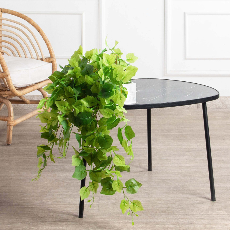 ТДЯ121(F) Плющ Виноградный ампельный в деревянном подвесном ящике (бежевый) 20*9*h8_1