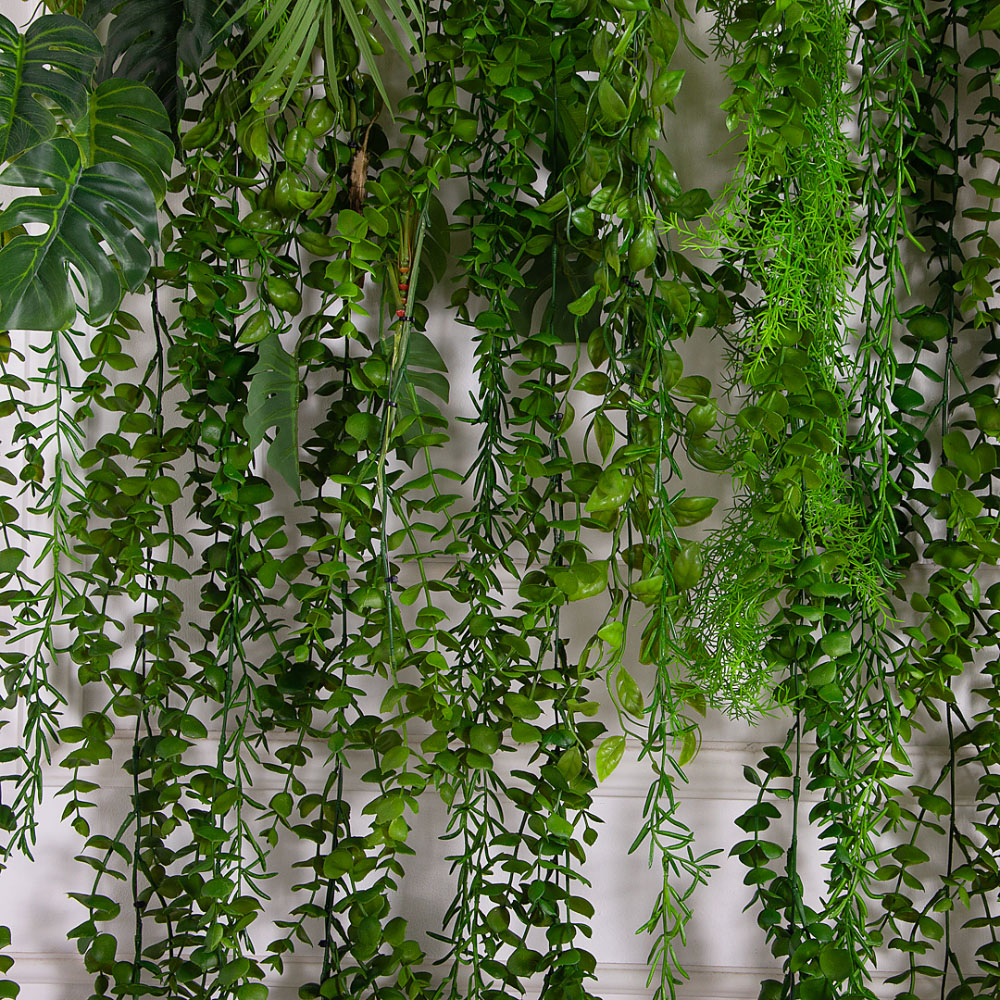 Л176(Пр)(F) Лиана искусственная тропики с ампельными растениями L100см_4