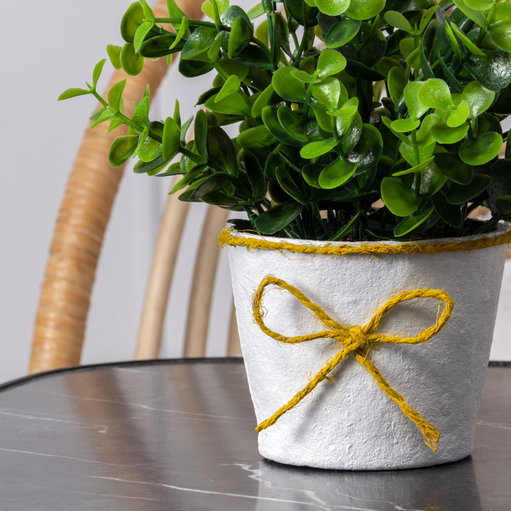 КС09/183-3 Самшит искусственный в декоративном кашпо, зелёный_1