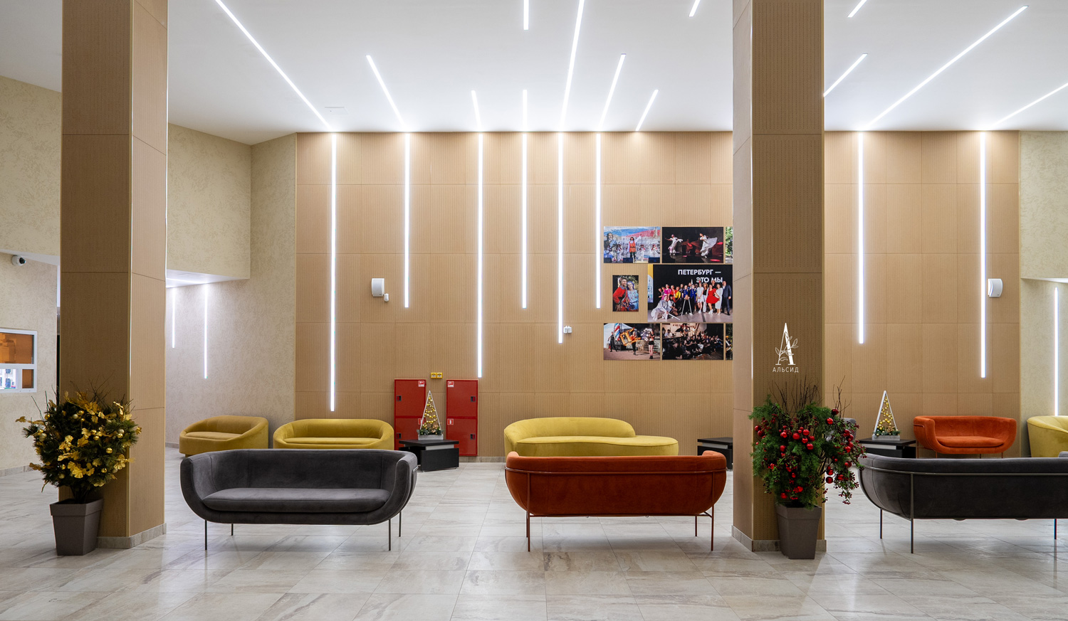 ДЛ149-1(Пр)(F) Декор входной группы h100см на прутьях, пристенный, золото_3