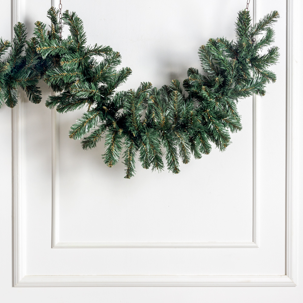 736А/9179-01/1(F) Гирлянда НГ зеленая h270х30см_1