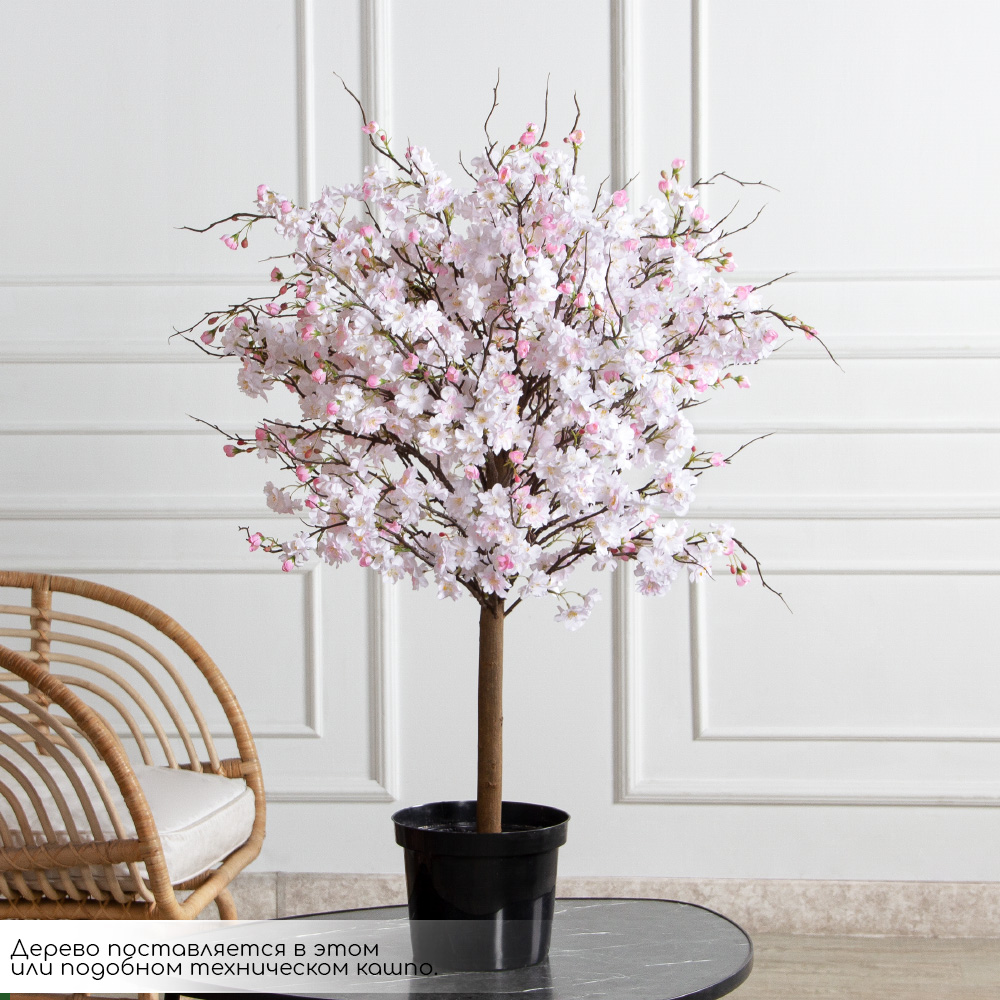 095/РН/5170(з)(F) Яблоня искусственная h95 d80см, бело-розовая_2