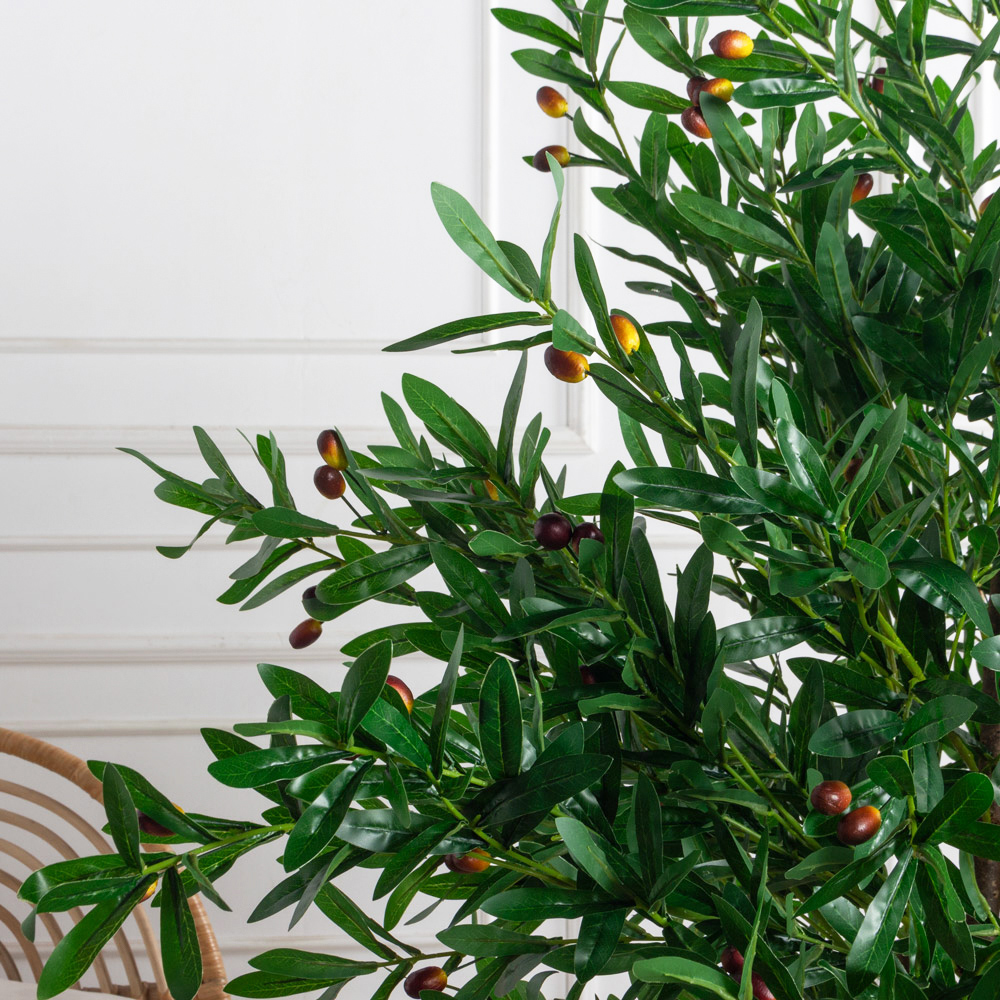 150/РН/АСС/465(з)(F) Оливковое дерево искусственное с плодами h150 d120см_6