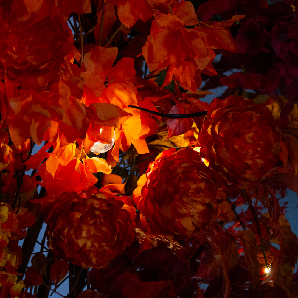 ДЛ/СВ04/175(Пр)(Fix)(F)Декор входной группы h300см н/прутьях,пристенный c ретро-гирляндой,бордовый_7