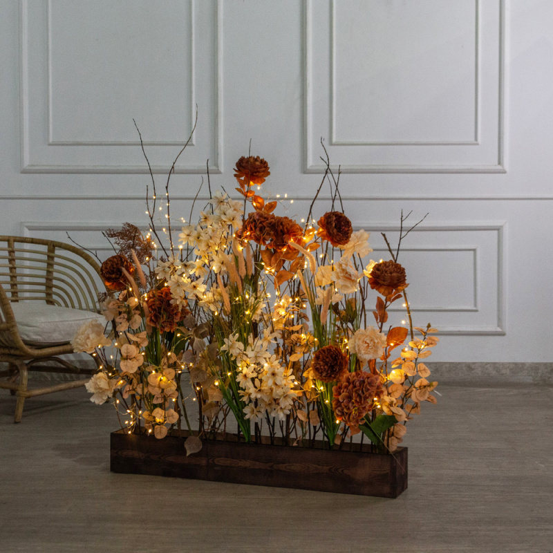 К/СВ03/545(Пр)(F) Композиция искусственная на основании,бежево-терракотовая_1