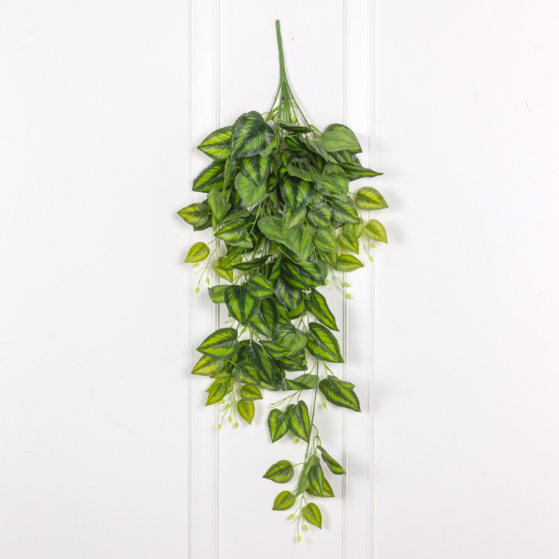 7144А/0228-12 Плющ искусственный Пилея h94см (латекс), желто-зеленый