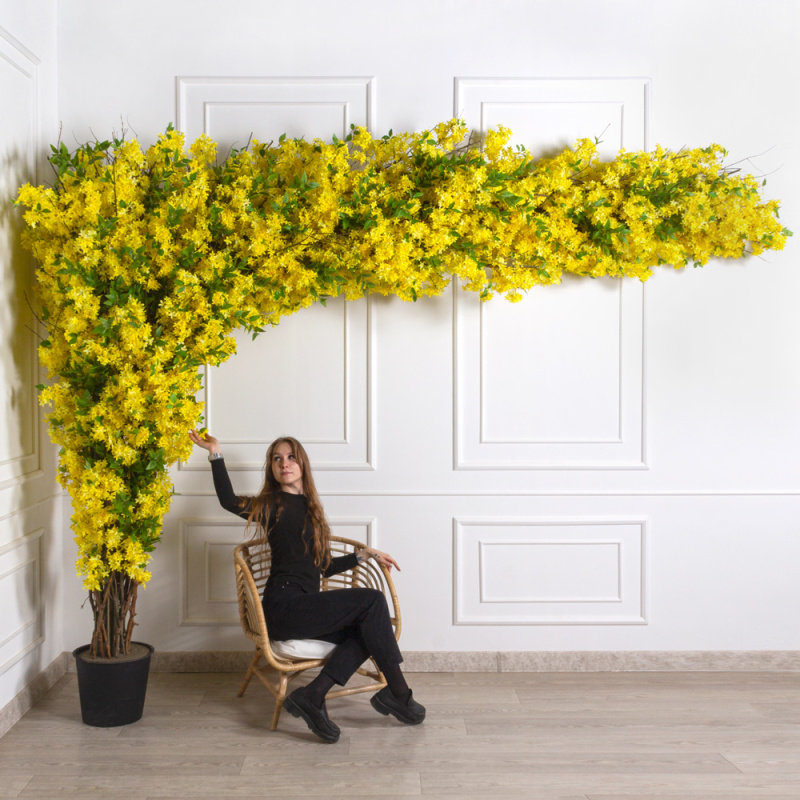 300/РН/485-1(з) Форзиция искусственная дерево h300см, d300см