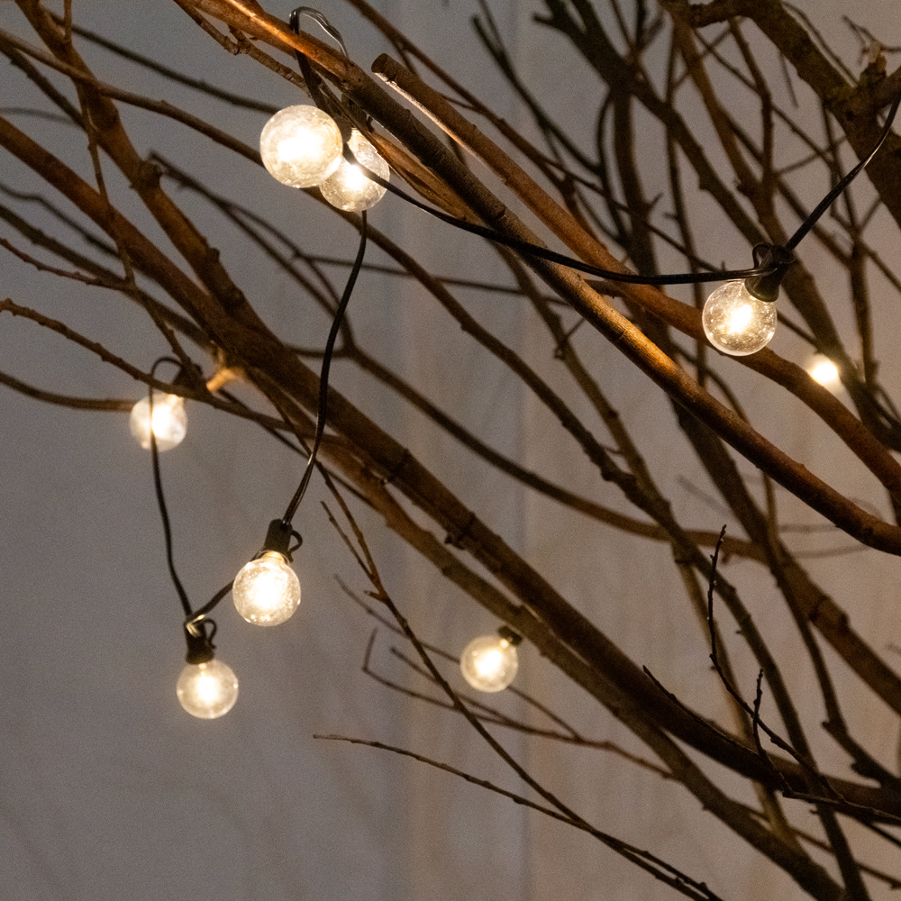 300Гбст/разб/РН/СВ04(F) Дерево интерьерное с натуральными ветвями h300см d220см и ретро-гирляндой_5