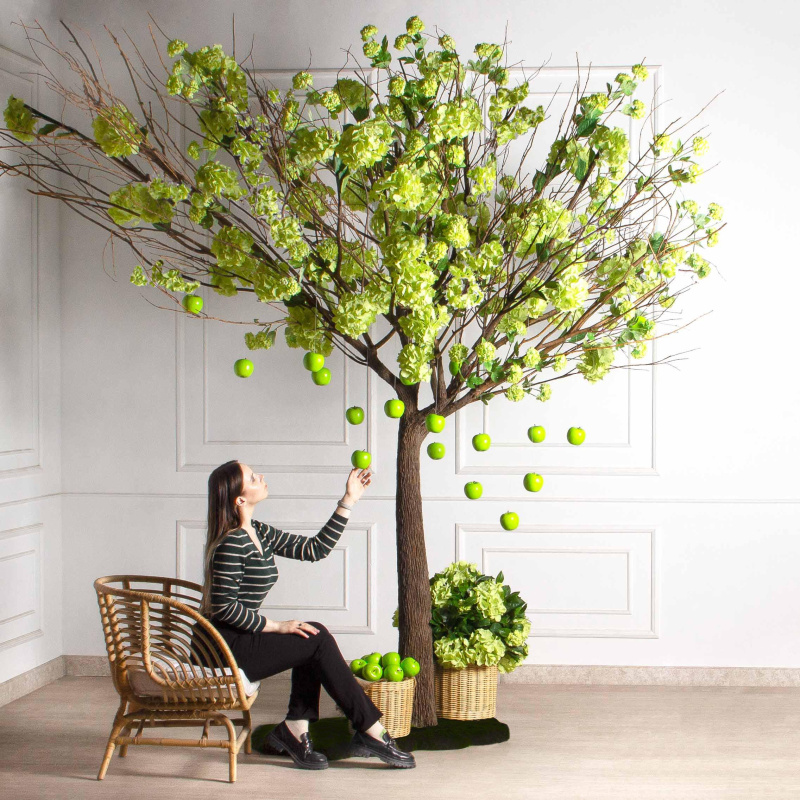 280ГБ/Разб/Пр/АСС/225/460(з)(F) Дерево искусственное разборное h280см d450см на основании 100х50см_1