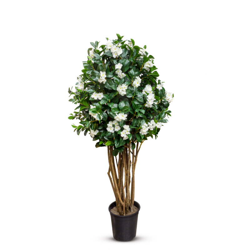 160/РН/439(з.) Жасмин искусственный цветущий, h160см, белый