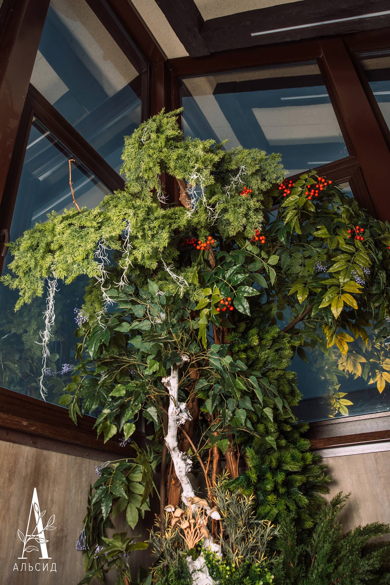 260/РН/ОС Декоративный фрагмент леса h260см _9