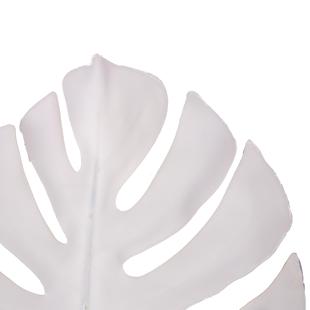 7143/0030-7/23(Promo) Лист Монстеры искусственный, малый, белый, h 75 см (32+43) _2