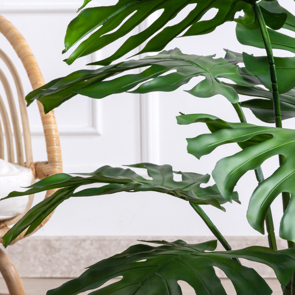 095/К/ССТ/371(F) Монстера искусственная на стволе h95см (силикон)_2