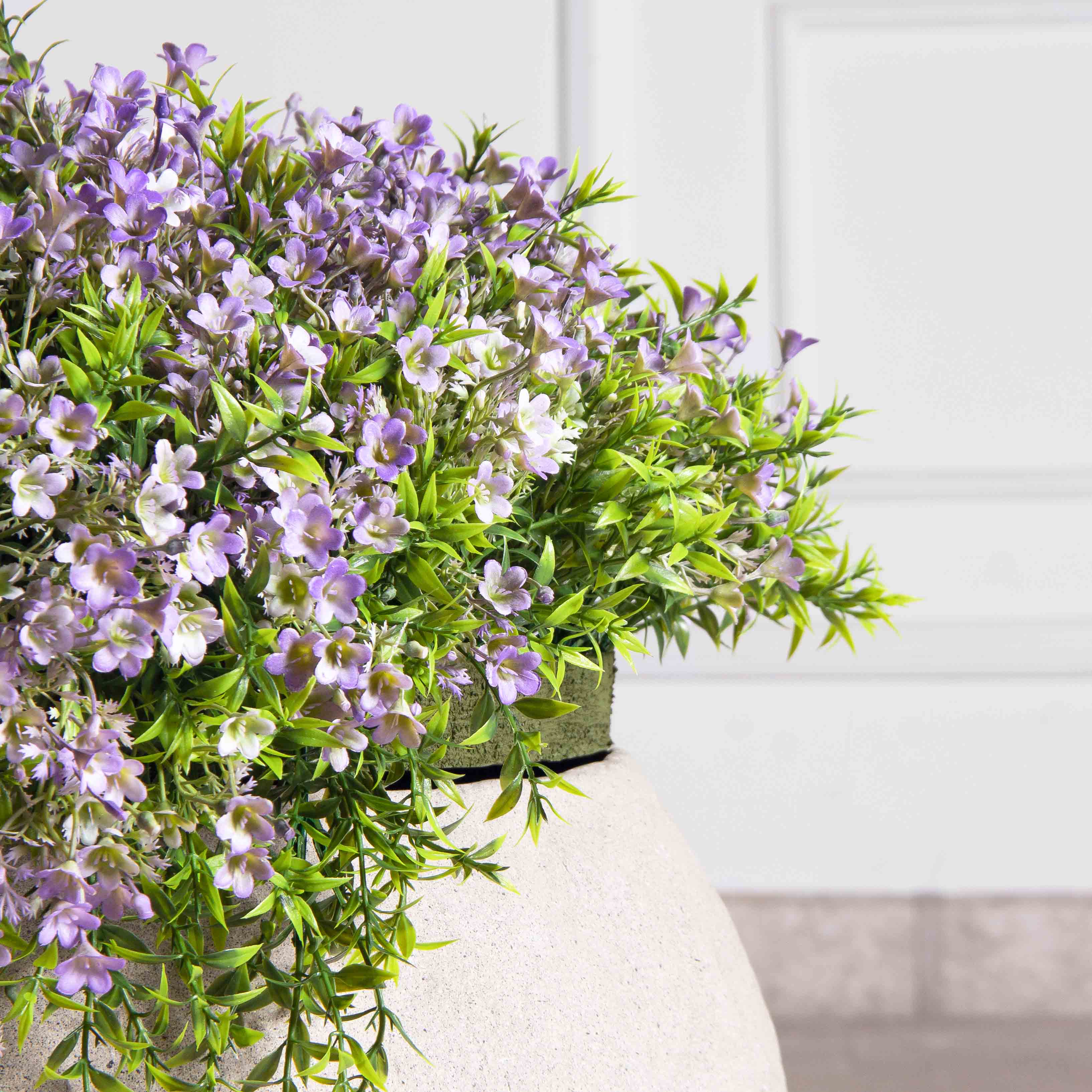 КС45-2(з)(F) Кампанула искусственная ампельная на основании d43см, фиолет_7