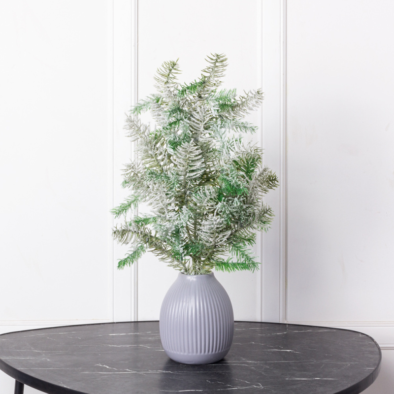 736/9271-03Р Ветка НГ заснеженная сосна+ель, h68см (ширина 29-33см)