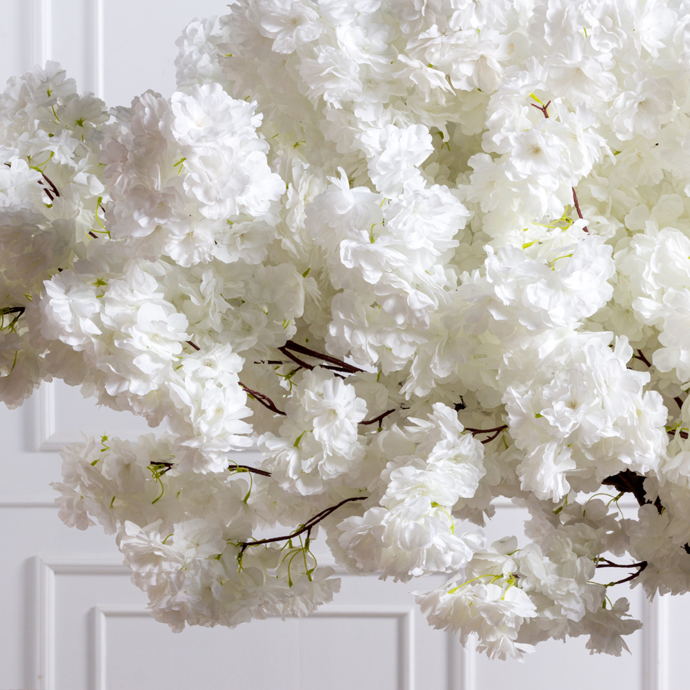 190/ОС/225-2(з)(F) Сакура искусственная Элит пристенная h190см, белая_1