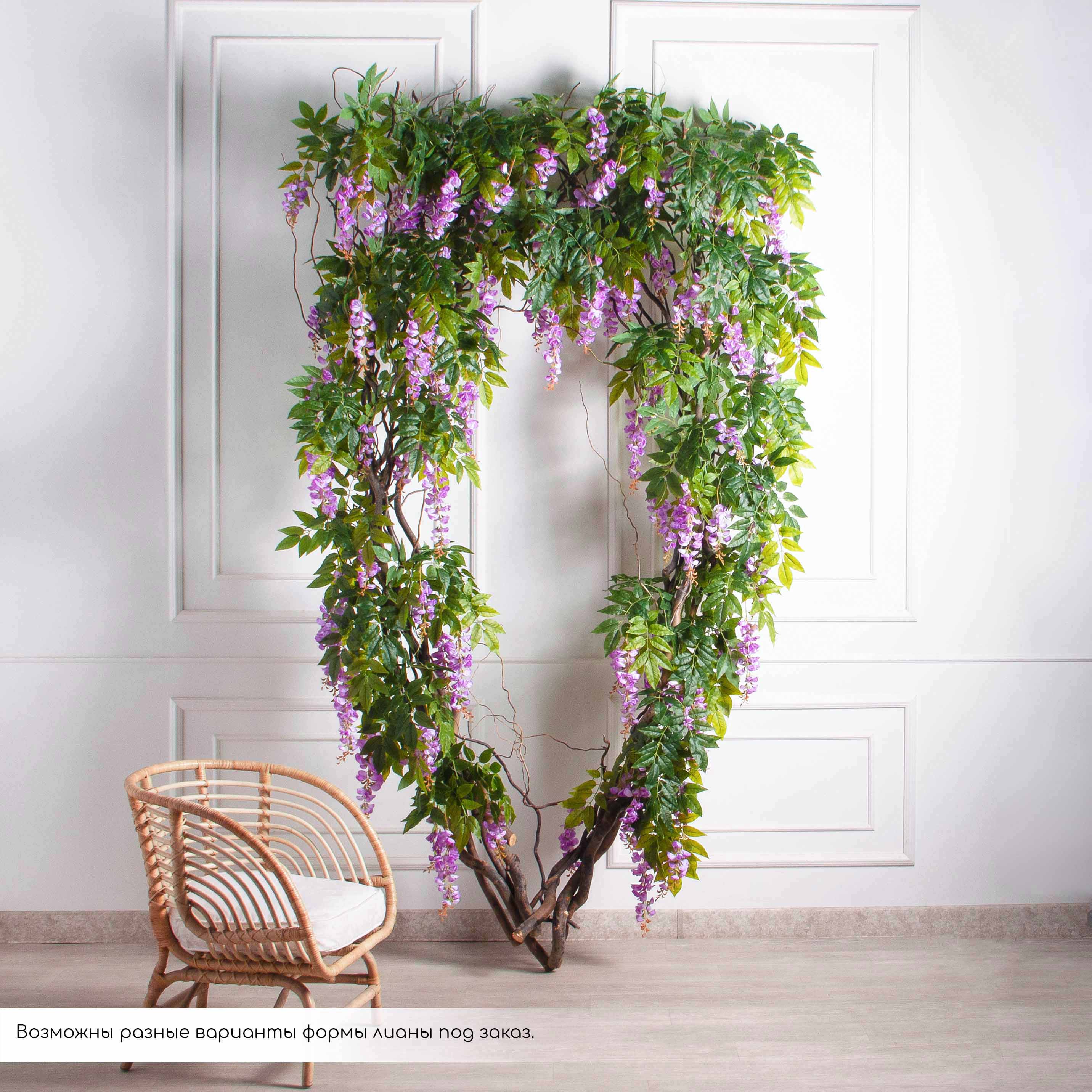 ДЛ163(Пр)(Fix)(F) Декор входной группы с глицинией h270см_9