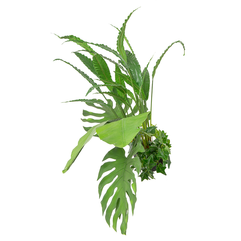 БК 30 Композиция с листом банана на блоке 15*h10_2