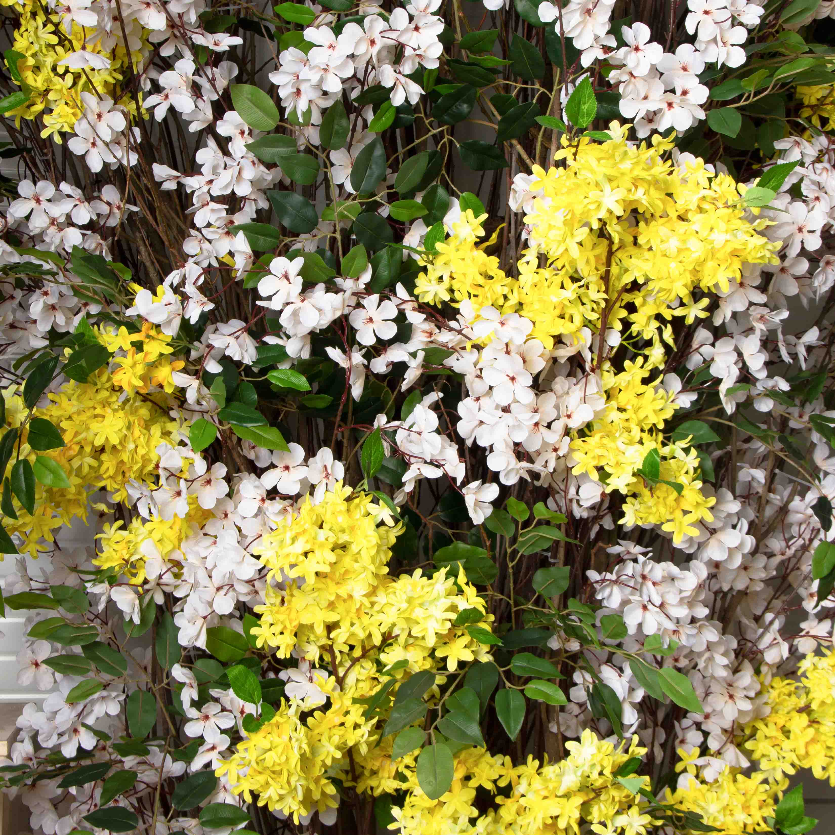 ДЛ159(F) Декор входной группы цветочный h 320 см на стволах, пристенный_4