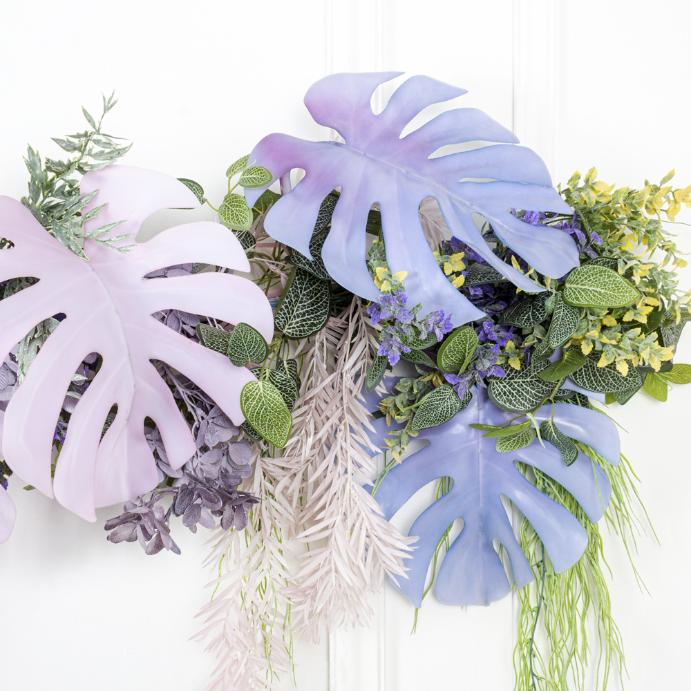 Л99 Лиана искусственная с цветными листьями монстеры L100см_2