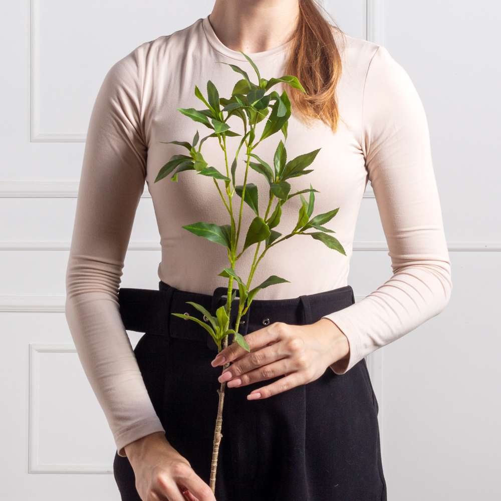 7143А/9189-02(F) Ветка Бересклет искусственная h80см (латекс)_3