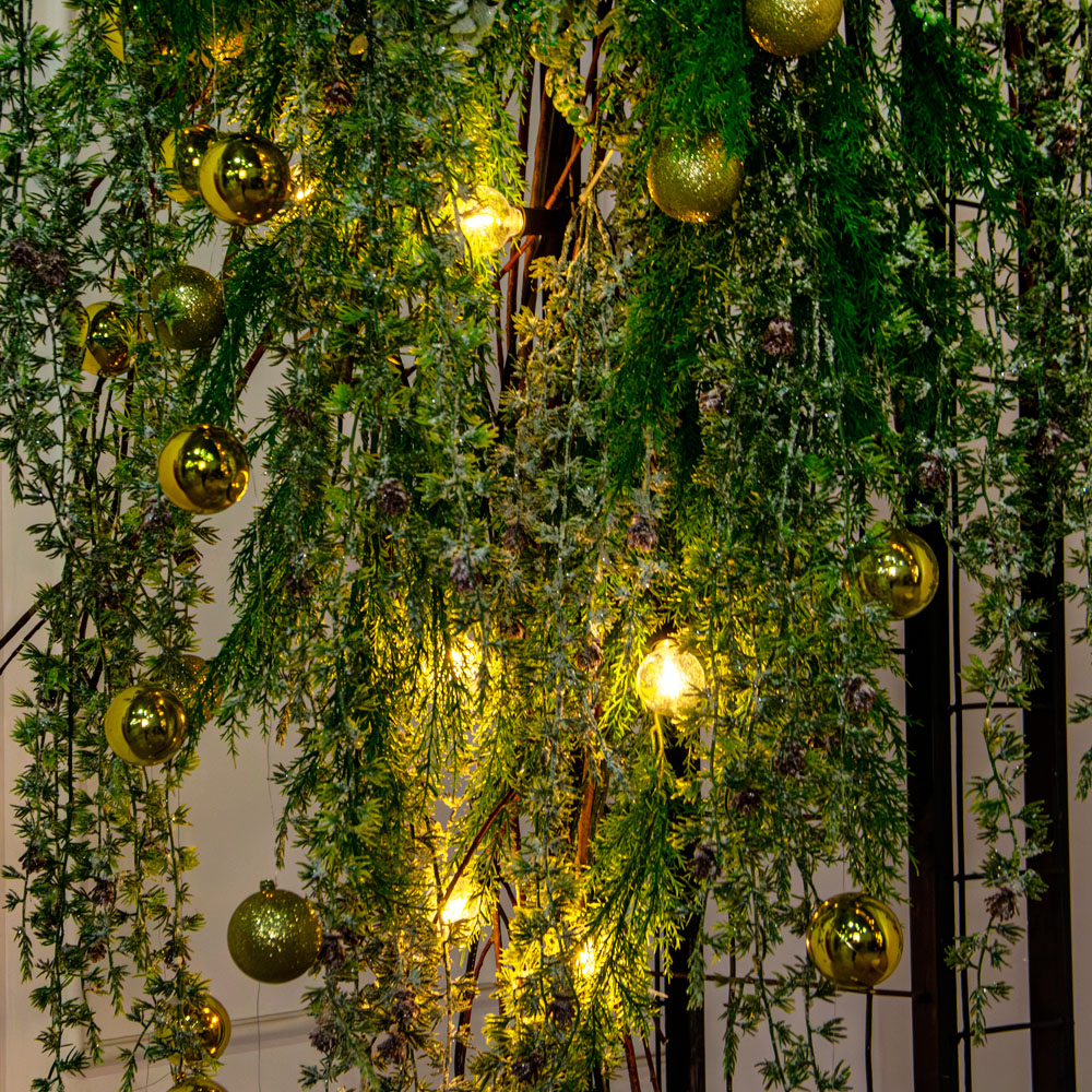 ДЛ189/СВ04(Пр)(Fix)(F)Декор вход.группы h210см н/прутьях, прист.с ретро-гирляндой,золото_7