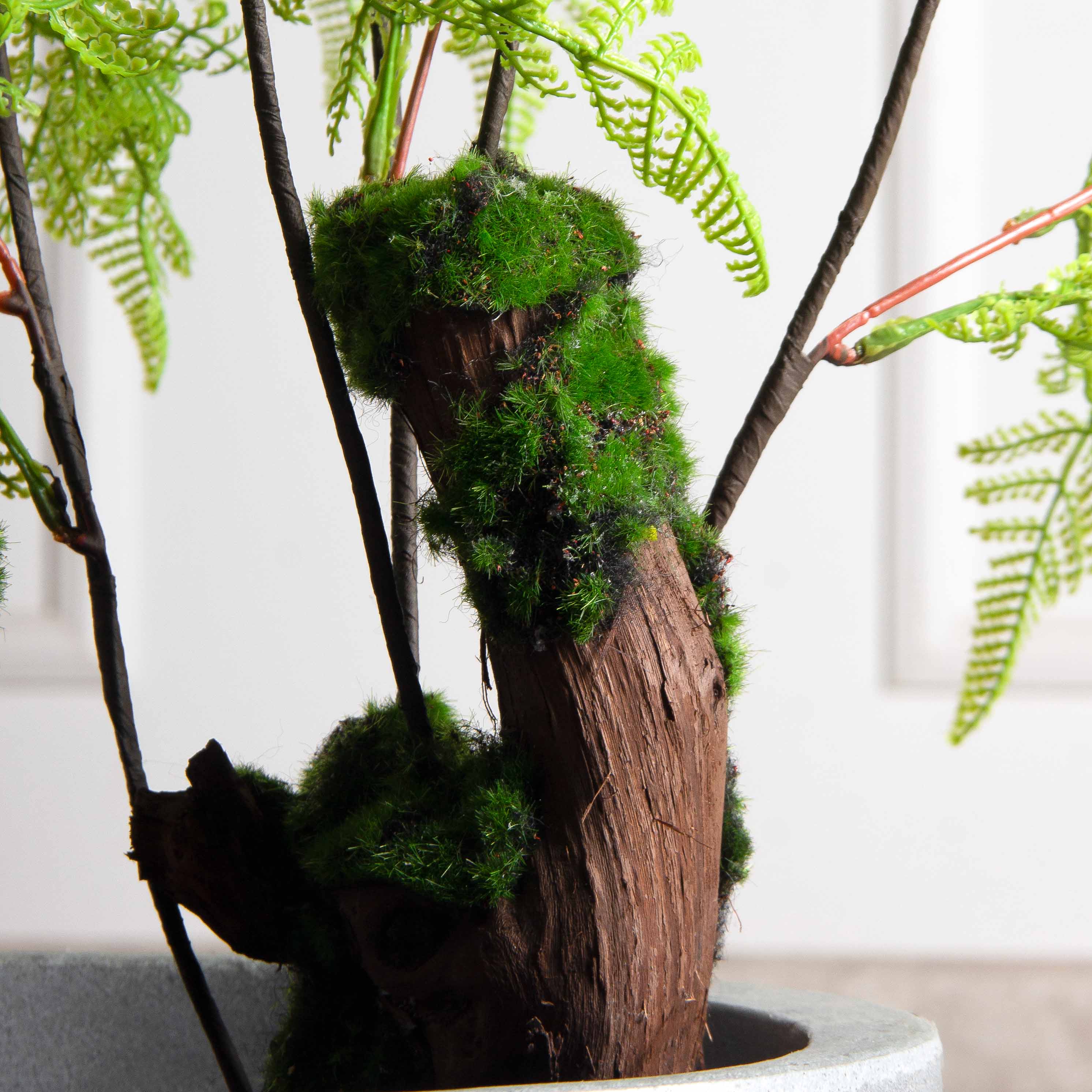 120/К/ОС/204(F) Папоротник Даваллия искусственный куст h120см (латекс)_6