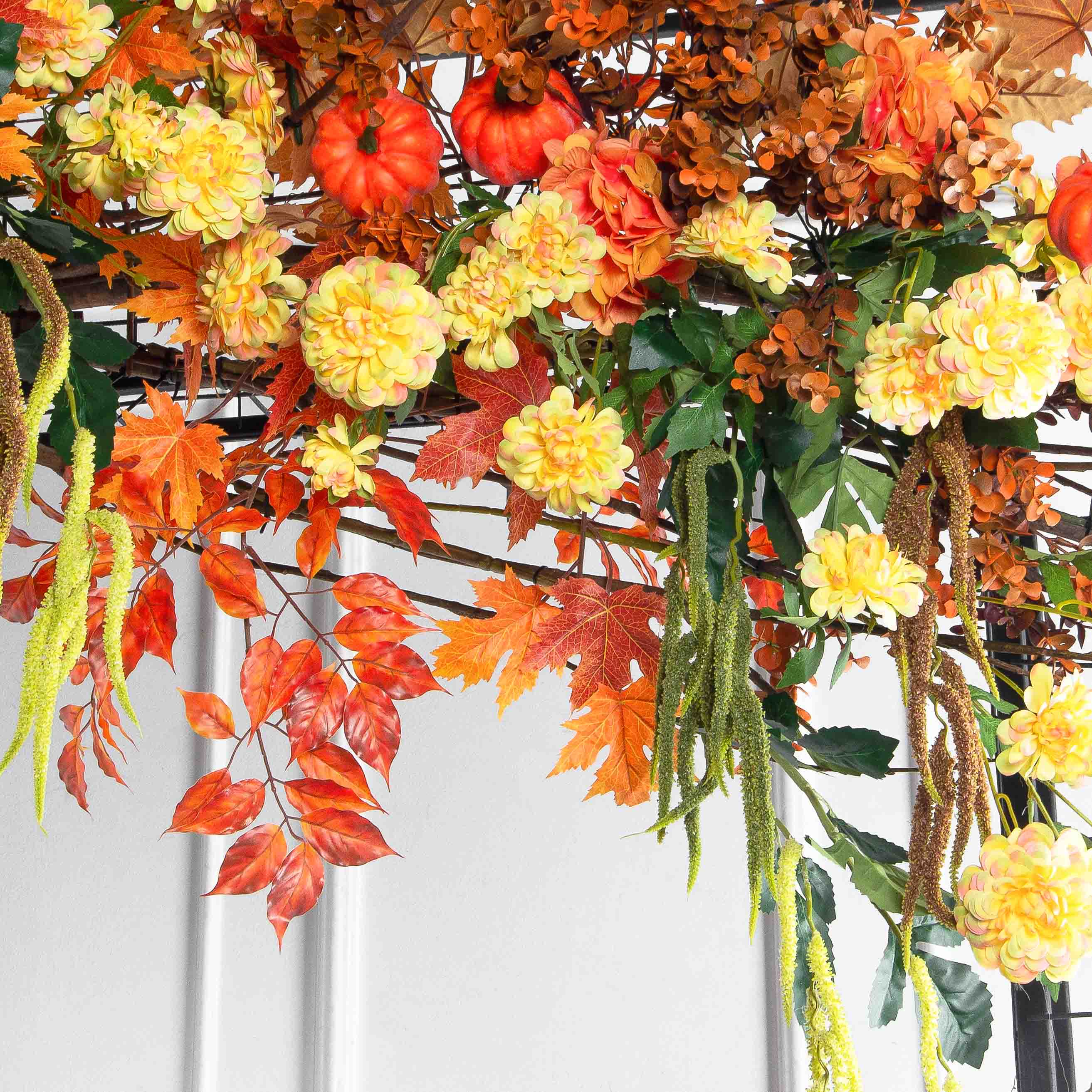 ДЛ174(Пр)(Fix)(F) Декор арочного типа L230 см на прутьях,оранжево-желтый_7