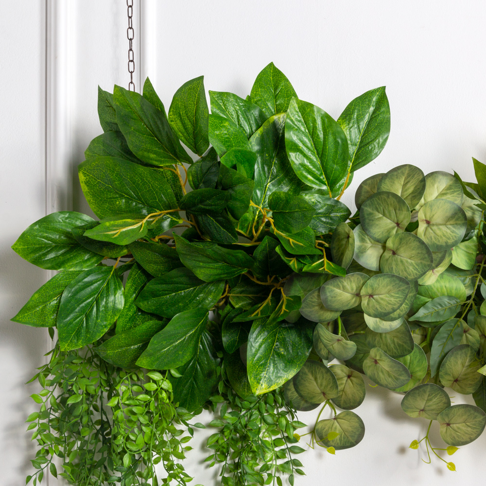 Л137(з)(F) Лиана  искусственная с пеперомией L100см (свес 20-80см)_2