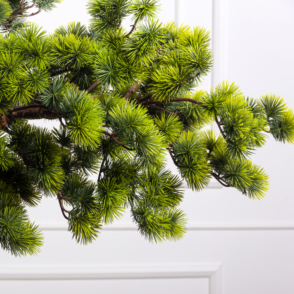 БС150/2К/ОС/3000(з)(F) Бонсай искусственный Сосна h150см в кашпо _3