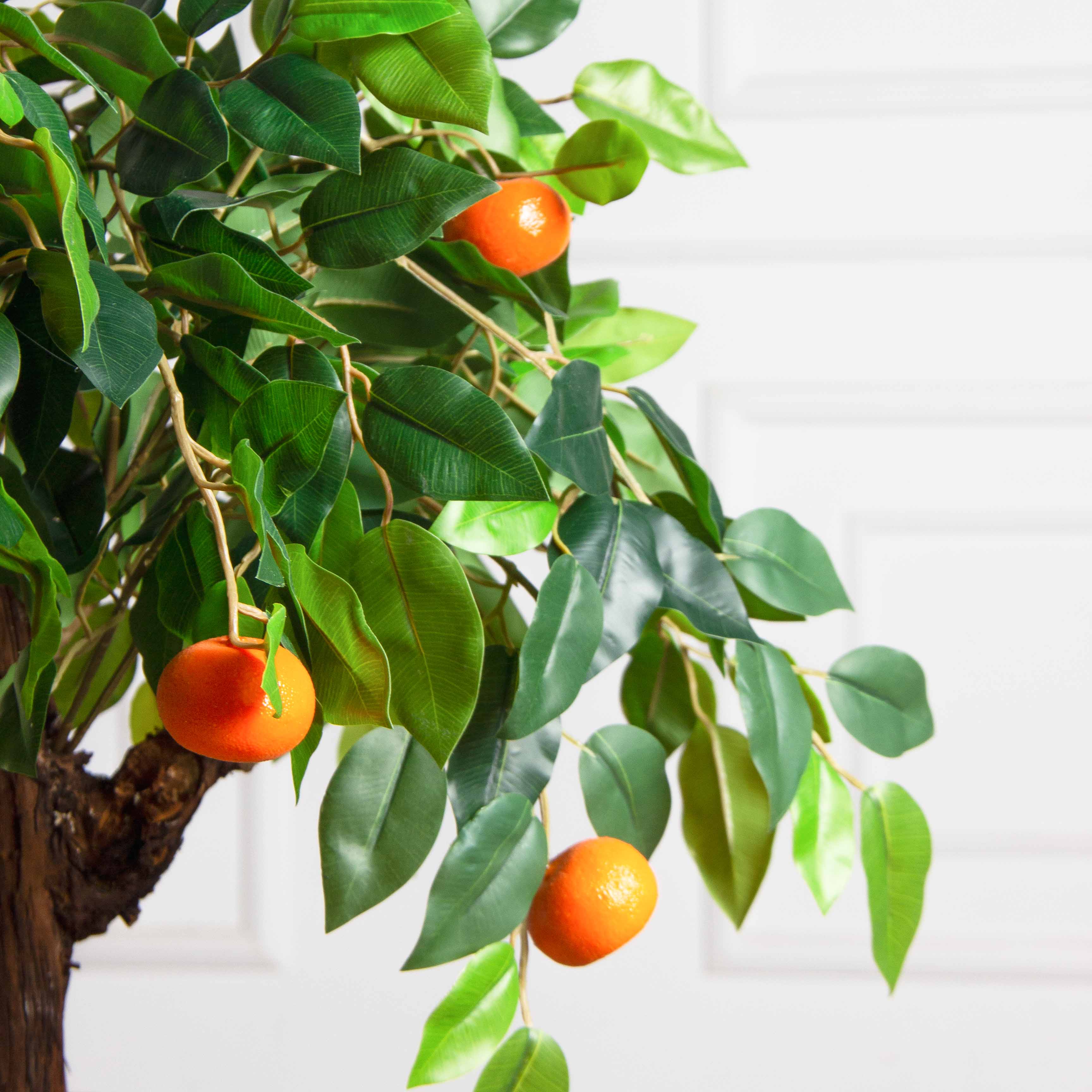 БП040/10М(П)(з)(F) Бонсай искусственный Мандарин с плодами h40см (латекс)_4