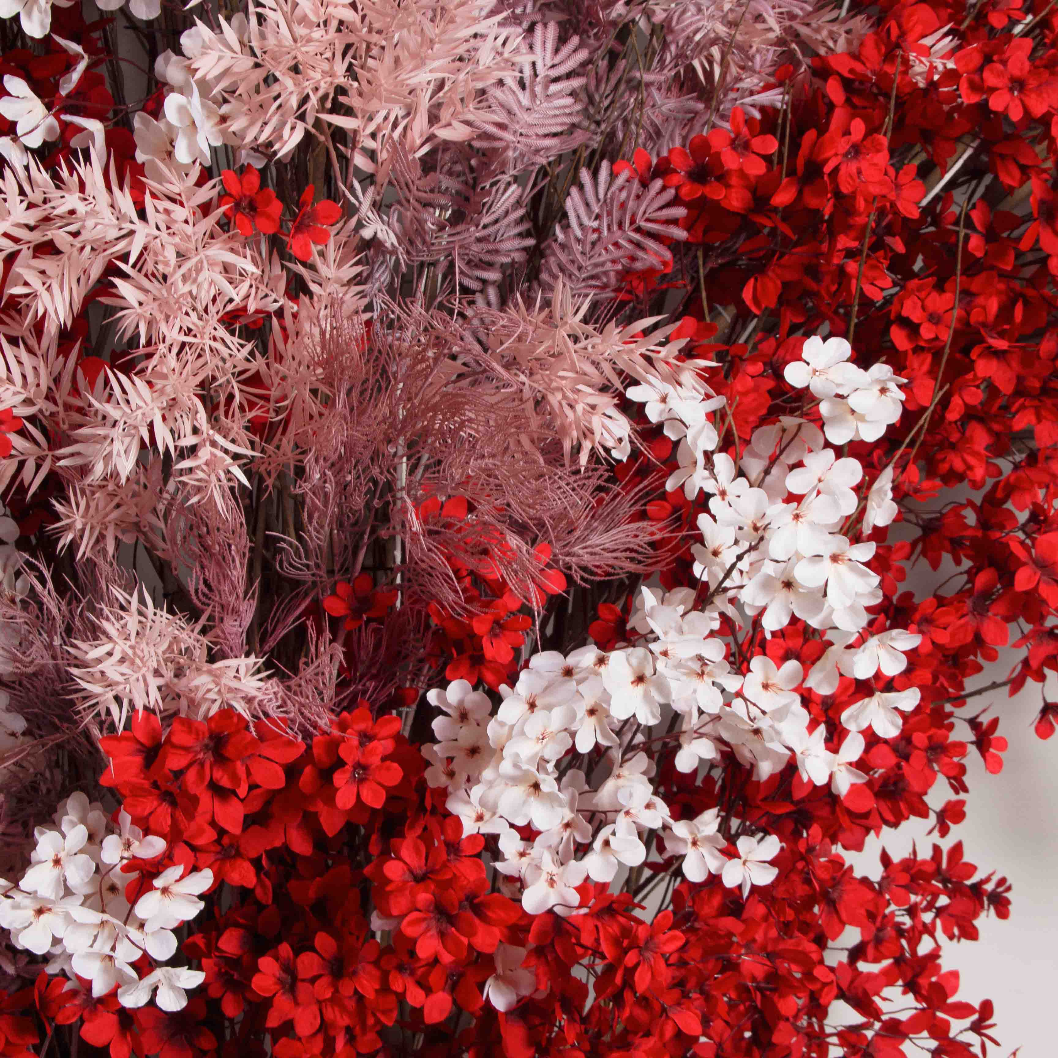 ДЛ158(F) Декор входной группы цветочный h 320 см на стволах, пристенный_4