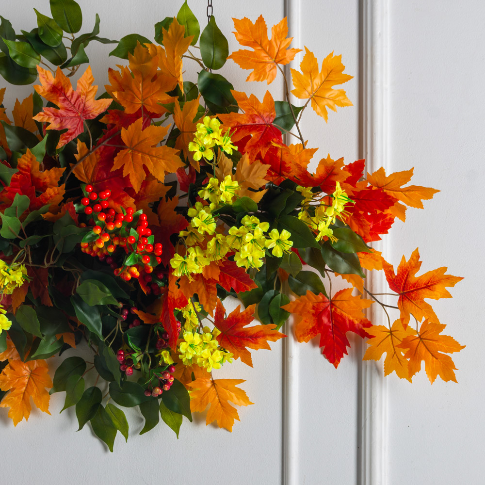 Л141-1(з)(F) Лиана искусственная осенняя  L100см, ширина 50см_5