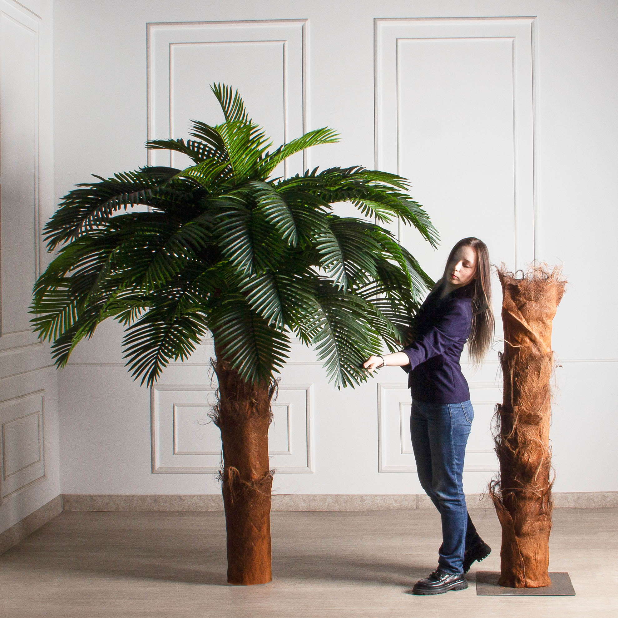 ПС350Разб/ТР/49Люкс(Пр)(F) Пальма Арека искусственная h350см (латекс) на мет.основании_4