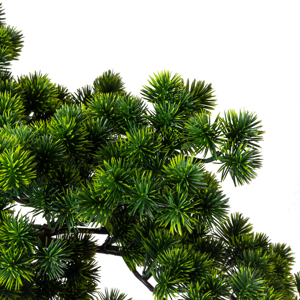 БС040/2К-1(з) Бонсай искусственный Сосна h40см, d кроны 40х65см на основании 71х10см_4